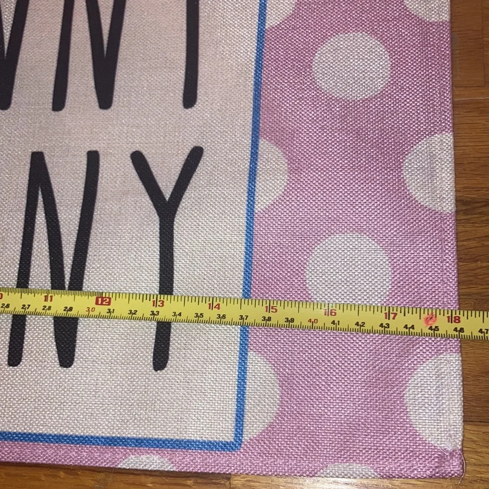 Four Happy Easter Canvas Hunny Bunny Placemats New Without Tags